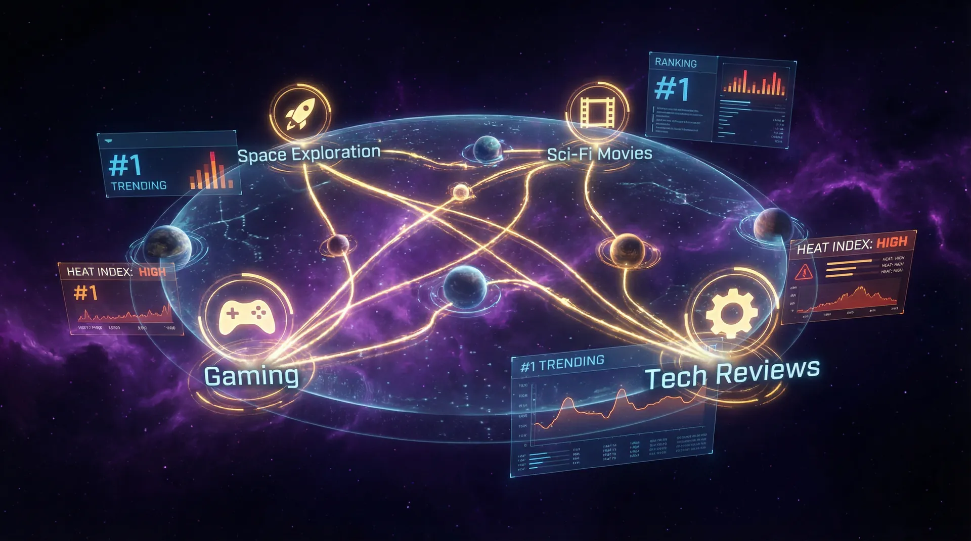 羞羞漫画 热门航线星图 - 各分区热度排行